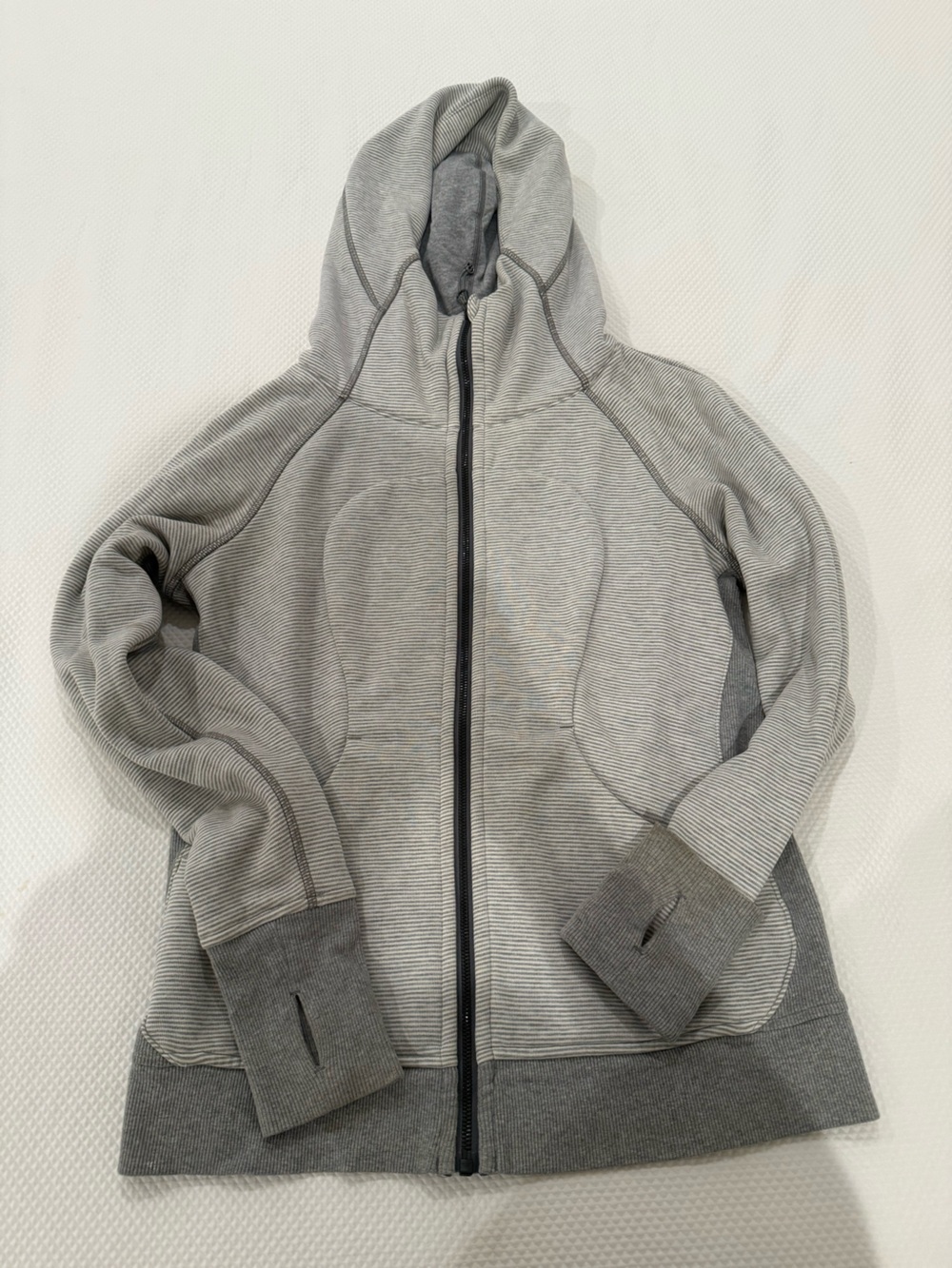 Lululemon Striped Scuba Zip Up